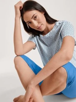 Calida Spring Nights 3/4-Pyjama -CALIDA-Shop Calida Spring Nights 3 4 Pyjama blau 40296 474 3