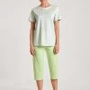 Calida Spring Nights 3/4-Pyjama 2 Calida Spring Nights 3/4-Pyjama -CALIDA-Shop Calida Spring Nights 3 4 Pyjama gruen 40296 670