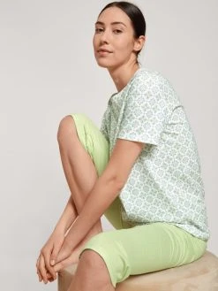 Calida Spring Nights 3/4-Pyjama -CALIDA-Shop Calida Spring Nights 3 4 Pyjama gruen 40296 670 2