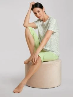 Calida Spring Nights 3/4-Pyjama -CALIDA-Shop Calida Spring Nights 3 4 Pyjama gruen 40296 670 3