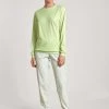 Calida Spring Nights Bündchen-Pyjama -CALIDA-Shop Calida Spring Nights Buendchen Pyjama gruen 40596 670