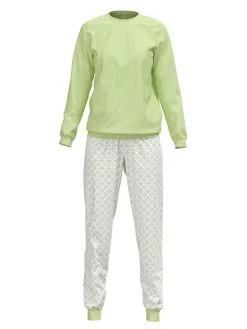 Calida Spring Nights Bündchen-Pyjama 9 Calida Spring Nights Bündchen-Pyjama -CALIDA-Shop Calida Spring Nights Buendchen Pyjama gruen 40596 670 3