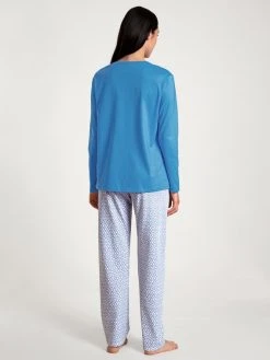 Calida Spring Nights Pyjama, Lang -CALIDA-Shop Calida Spring Nights Pyjama lang blau 40396 474 2