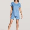 Calida Sweet Dreams Kurz-Pyjama 1 Calida Sweet Dreams Kurz-Pyjama -CALIDA-Shop Calida Sweet Dreams Kurz Pyjama blau 40136 404