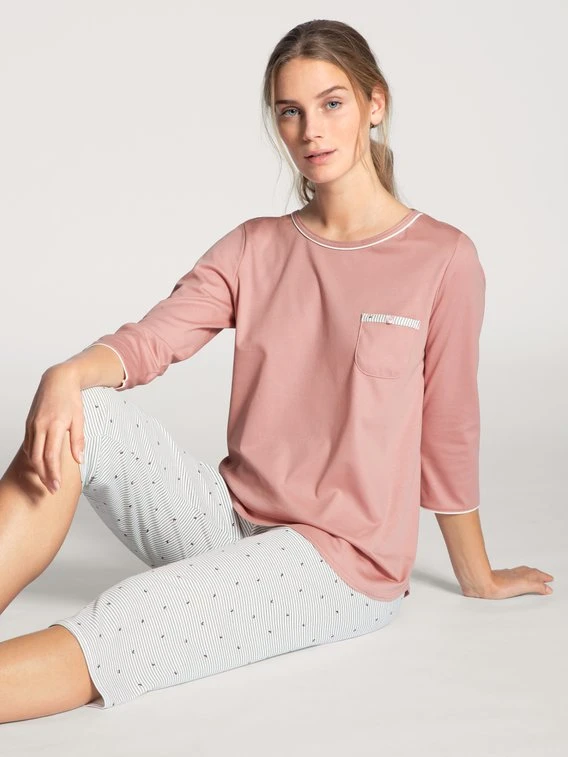 Calida Sweet Dreams 3/4-Pyjama 5 Calida Sweet Dreams 3/4-Pyjama – Bild 3