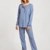 Calida Sweet Dreams Pyjama, Lang -CALIDA-Shop Calida Sweet Dreams Pyjama lang blau 40336 371