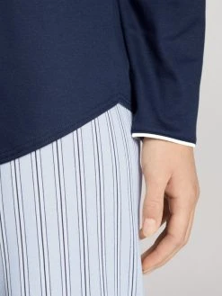 Calida Sweet Dreams Pyjama Lang -CALIDA-Shop Calida Sweet Dreams Pyjama langarm mit Knopfleiste blau 40285 488 3