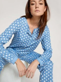 Calida Sweet Dreams Pyjama, Lang -CALIDA-Shop Calida Sweet Dreams Pyjama lang blau 40336 404 5