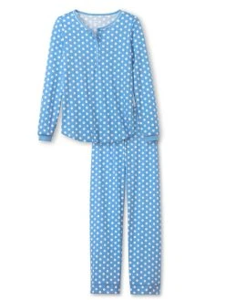 Calida Sweet Dreams Pyjama, Lang -CALIDA-Shop Calida Sweet Dreams Pyjama lang blau 40336 404 6