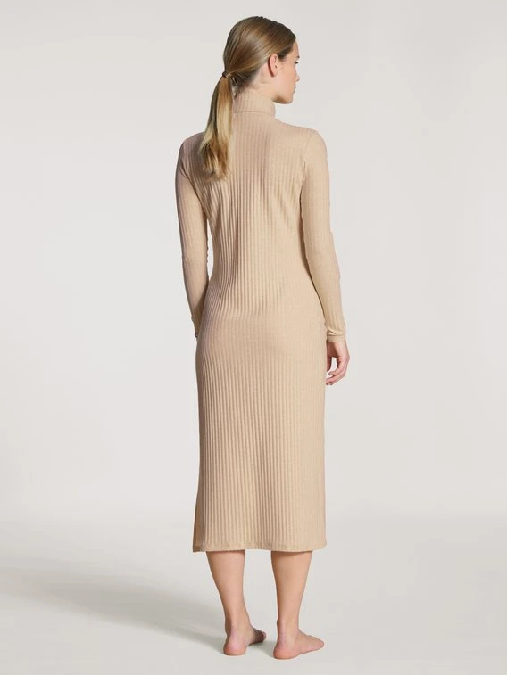 Calida The Home Hub Loungedress Mit Rollkragen, Länge 120cm 4 Calida The Home Hub Loungedress Mit Rollkragen, Länge 120cm – Bild 2