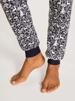 Calida Winter Dreams Bündchen-Pyjama 14 Calida Winter Dreams Bündchen-Pyjama -CALIDA-Shop Calida Winter Dreams Buendchen Pyjama blau 41392 339 4