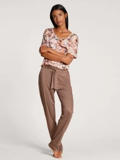 Calida 100% Nature Sleep Pants -CALIDA-Shop Calida 100 Nature Sleep Hose braun 29407 078 5