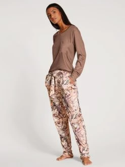 Calida 100% Nature Sleep Langarm-Shirt -CALIDA-Shop Calida 100 Nature Sleep Top langarm braun 15497 078 2