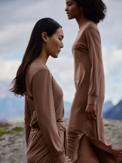 Calida 100% Nature Sleep Langarm-Shirt -CALIDA-Shop Calida 100 Nature Sleep Top langarm braun 15497 078 neu 1