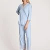 Calida Elegant Dreams 7/8-Pyjama -CALIDA-Shop Calida Elegant Dreams Pyjama 7 8 blau 41658 470
