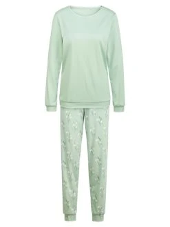 Calida Endless Dreams Bündchen-Pyjama -CALIDA-Shop Calida Endless Dreams Pyjama Buendchen tuerkis 42651 621