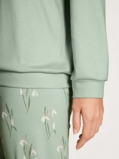 Calida Endless Dreams Bündchen-Pyjama -CALIDA-Shop Calida Endless Dreams Pyjama Buendchen tuerkis 42651 621 2 3