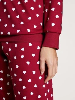 Calida Family & Friends Bündchen-Pyjama -CALIDA-Shop Calida Family und Friends Pyjama Buendchen rot 44898 167 2