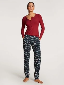 Calida Favourites Holidays Langarm-Shirt -CALIDA-Shop Calida Favourites Holidays Top langarm rot 15656 167 2