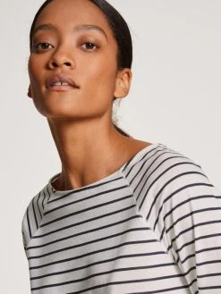 Calida Favourites Marine Langarm-Shirt -CALIDA-Shop Calida Favourites Marine Top langarm weiss 15059 910 3
