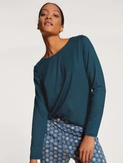 Calida Favourites Universe Langarm-Shirt -CALIDA-Shop Calida Favourites Seduction Top langarm gruen 15696 497 1
