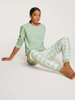 Calida Favourites Sheep Bündchen-Pants Mit Seitentaschen -CALIDA-Shop Calida Favourites Sheep Hose tuerkis 29954 621 5