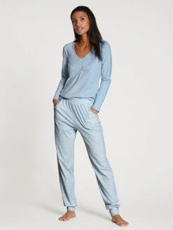 Calida Favourites Sunflower Pants -CALIDA-Shop Calida Favourites Sunflower Hose blau 29258 383 1