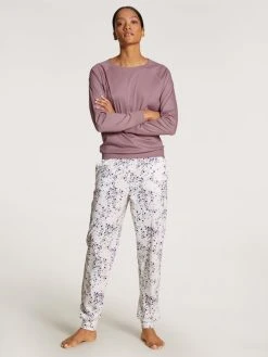 Calida Favourites Universe Pants Mit Bündchen Und Seitentaschen -CALIDA-Shop Calida Favourites Universe Hose weiss 29998 910 2