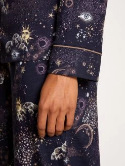 Calida Favourites Universe Langarm-Shirt, Durchgeknöpft 15 Calida Favourites Universe Langarm-Shirt, Durchgeknöpft -CALIDA-Shop Calida Favourites Universe Top langarm blau 15797 339 5