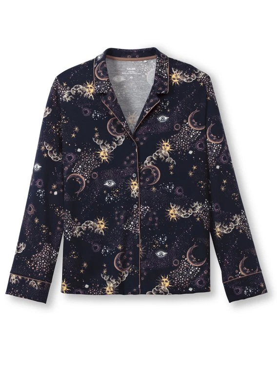 Calida Favourites Universe Langarm-Shirt, Durchgeknöpft 10 Calida Favourites Universe Langarm-Shirt, Durchgeknöpft – Bild 8