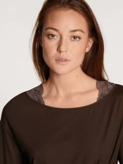 Calida Lace Dreams Pyjama, Lang -CALIDA-Shop Calida Lace Dreams Pyjama braun 44259 099 2