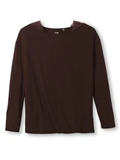 Calida Lace Dreams Pyjama, Lang -CALIDA-Shop Calida Lace Dreams Pyjama braun 44259 099 5