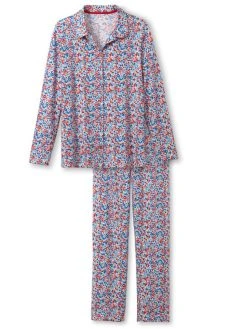 Calida Liberty Dreams Pyjama, Durchgeknöpft -CALIDA-Shop Calida Liberty Dreams Pyjama durchgeknoepft rot 43753 174 6
