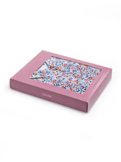 Calida Liberty Dreams Pyjama, Durchgeknöpft -CALIDA-Shop Calida Liberty Dreams Pyjama durchgeknoepft rot 43753 174 7