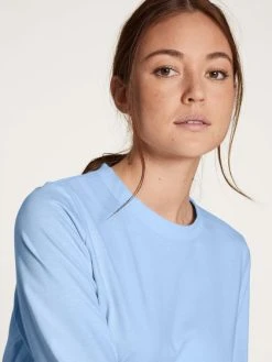 Calida Lovely Nights Bündchen-Pyjama -CALIDA-Shop Calida Lovely Nights Buendchen Pyjama blau 47456 383 3