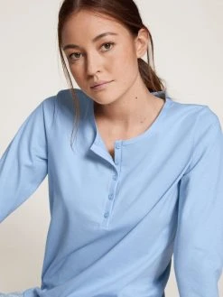 Calida Lovely Nights Pyjama, Lang 11 Calida Lovely Nights Pyjama, Lang -CALIDA-Shop Calida Lovely Nights Pyjama lang blau 47256 383 3