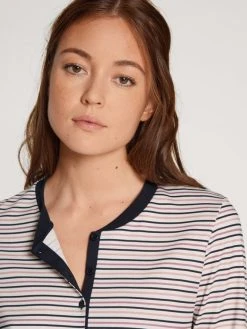 Calida Midnight Stripes Pyjama, Lang -CALIDA-Shop Calida Midnight Stripes Pyjama blau 46425 339 2