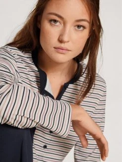 Calida Midnight Stripes Pyjama, Lang -CALIDA-Shop Calida Midnight Stripes Pyjama blau 46425 339 3