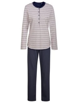 Calida Midnight Stripes Pyjama, Lang -CALIDA-Shop Calida Midnight Stripes Pyjama blau 46425 339 4