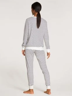 Calida Midsummer Dreams Bündchen-Pyjama -CALIDA-Shop Calida Midsummer Dreams Pyjama Buendchen blau 42454 339 1