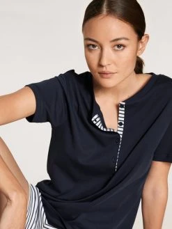 Calida Midsummer Dreams Kurz-Pyjama -CALIDA-Shop Calida Midsummer Dreams Pyjama kurz blau 42154 339 2