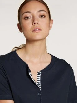 Calida Midsummer Dreams Kurz-Pyjama -CALIDA-Shop Calida Midsummer Dreams Pyjama kurz blau 42154 339 4