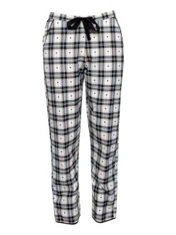 Cyberjammies Beth Hose, Lang -CALIDA-Shop Cyberjammies Beth Hose lang Weiss CY9387 HEART DOBBY CHECKS 3