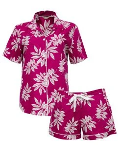 Cyberjammies Emmi Kurz-Pyjama 9 Cyberjammies Emmi Kurz-Pyjama -CALIDA-Shop Cyberjammies Emmi Kurz Pyjama rosa CY965552 SET BERRY LEAF PRINT 3