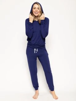 Cyberjammies Riley Hoodie 9 Cyberjammies Riley Hoodie -CALIDA-Shop Cyberjammies Riley Hoodie blau CY9408 NAVY 2