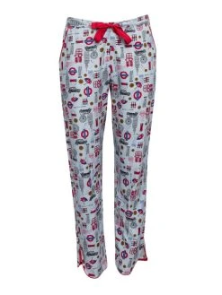 Cyberjammies Windsor Hose, Lang -CALIDA-Shop Cyberjammies Windsor Hose lang Hellgrau CY9442 LONDON PRINT 3