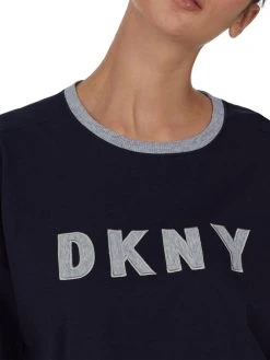 DKNY New Signature Kurz-Pyjama -CALIDA-Shop DKNY Nacht New Signature Kurz Pyjama blau YI3919259 400 2