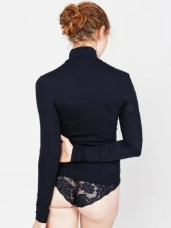 CALIDA-Shop -CALIDA-Shop Erlich Textil Regina Rollkragen Langarmshirt schwarz 4401254750 750 1