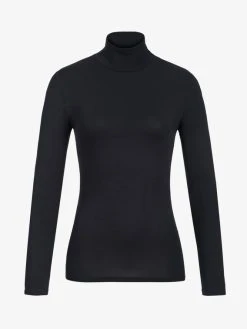 Erlich Textil Regina Langarm-Shirt Mit Rollkragen -CALIDA-Shop Erlich Textil Regina Rollkragen Langarmshirt schwarz 4401254750 750 4