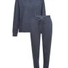 ESPRIT Casual Bündchen-Pyjama 2 ESPRIT Casual Bündchen-Pyjama -CALIDA-Shop Esprit Casual Buendchenpyjama Set blau 992ER1Y31113 SET 401